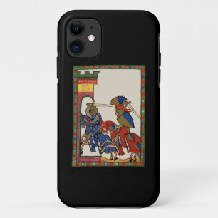 Knights Storming The Castle, 14th Century iPhone 11 Case
