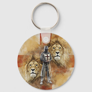 Knights Templar 001 Keychain