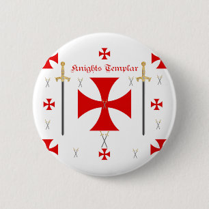 Knights Templar 2 Inch Round Button