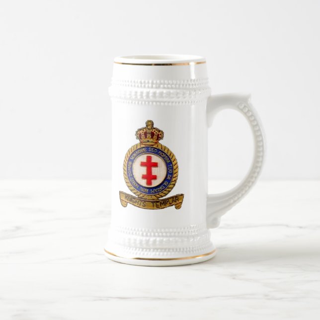 KNIGHTS TEMPLAR BEER STEIN (Right)