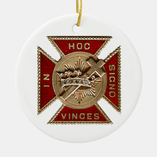 KNIGHTS TEMPLAR CERAMIC ORNAMENT