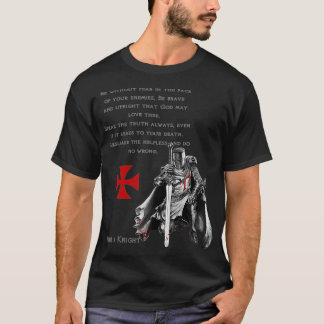 Knights Templar Christian Religious Oath  T-Shirt