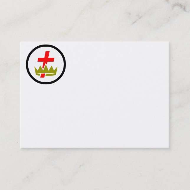 Knights Templar Commandery Business Card (Front)