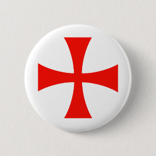 Knights_Templar_Cross 2 Inch Round Button