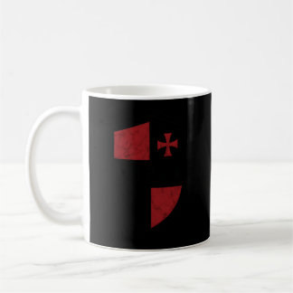 Knights Templar Cross And Shield Medieval Crusader Coffee Mug