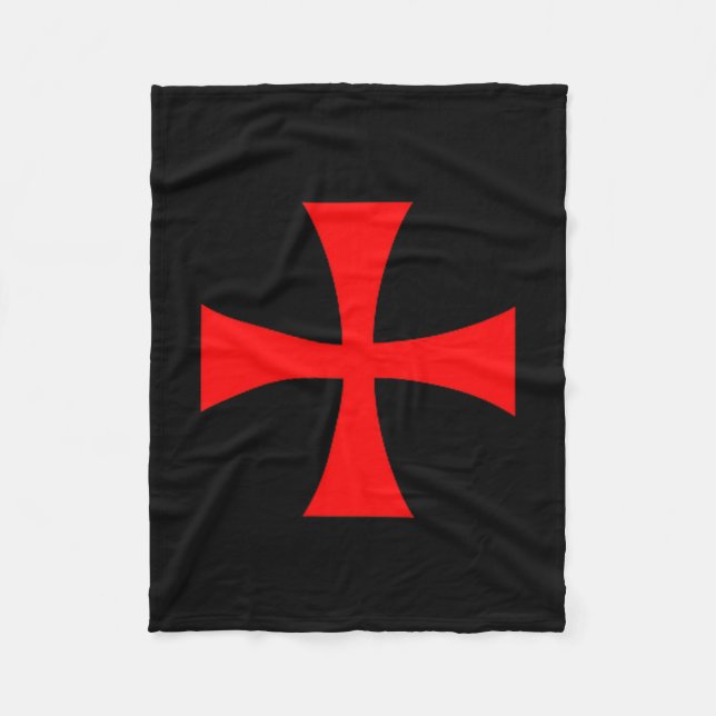 Knights Templar Cross Catholic Christian Order The Fleece Blanket (Front)