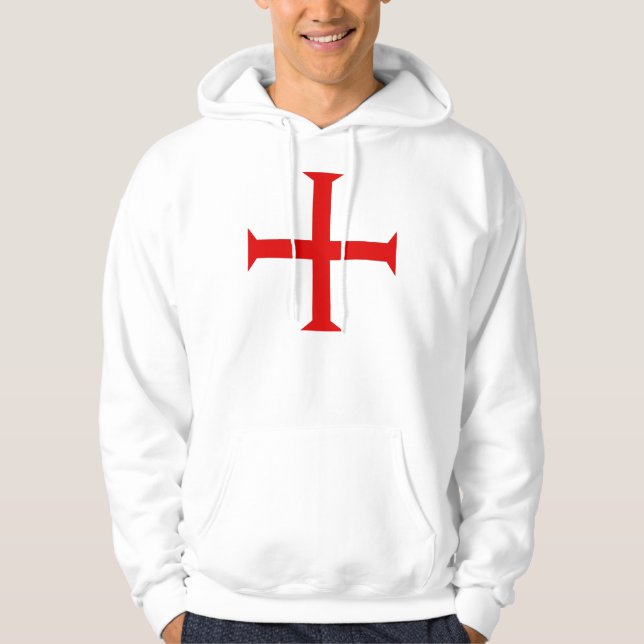 Knights Templar Cross - Hoodie. Hoodie (Front)