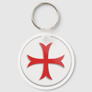 Knight's Templar Cross Symbol Keychain