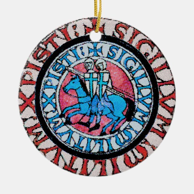 Knights Templar Emblem Ornament dual (Front)