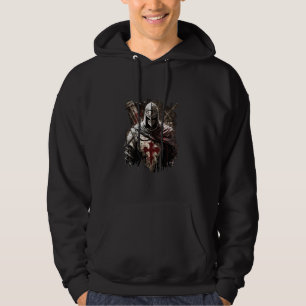 Knights Templar Flag Helmet Cross Sword Gifts Hoodie