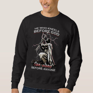 Knights Templar He Who Kneels Before God Crusader Sweatshirt