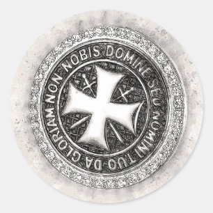 Knights Templar Medieval Cross Seal Custom Design