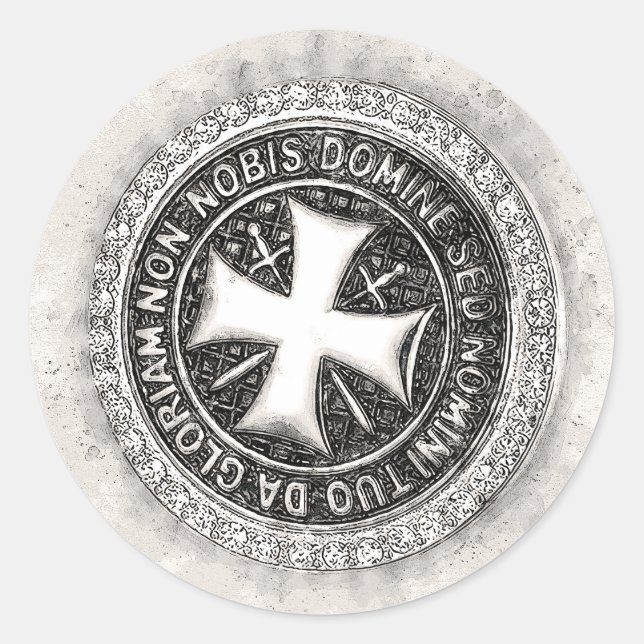 Knights Templar Medieval Cross Seal Custom Design (Front)