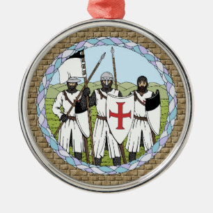 Knights Templar Metal Ornament