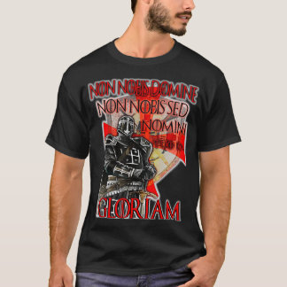 Knights Templar Non Nobis Gloriam Crusader Cross h T-Shirt