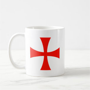 Knights Templar Red Cross Crusader Medieval Coffee Mug