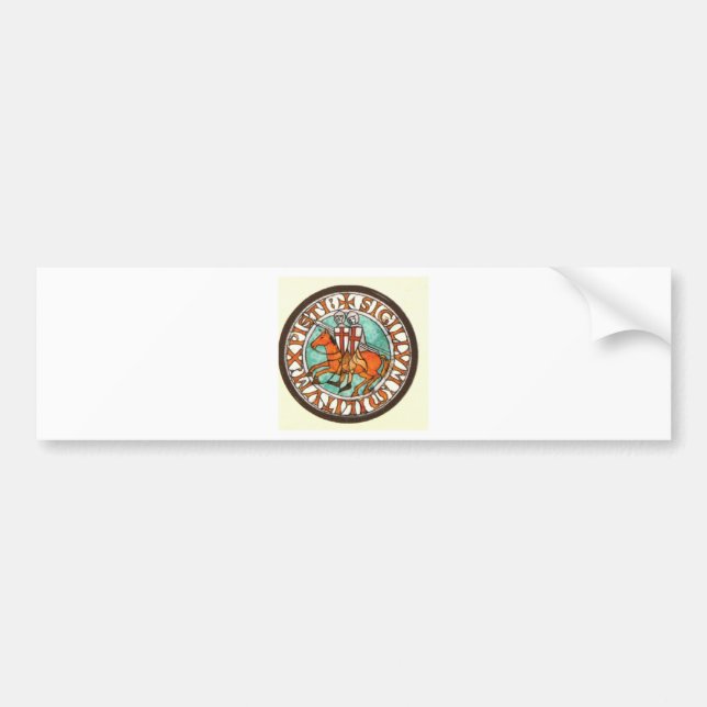 KNIGHTS TEMPLAR SEAL BUMPER STICKER (Front)