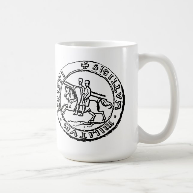 Knights Templar Seal Coffee Mug (Right)