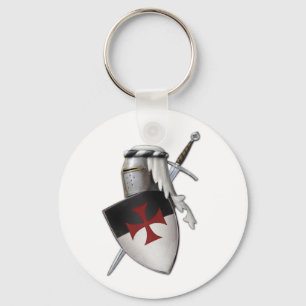 Knights Templar shield Keychain