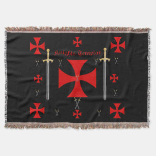 Knights Templar Throw Blanket