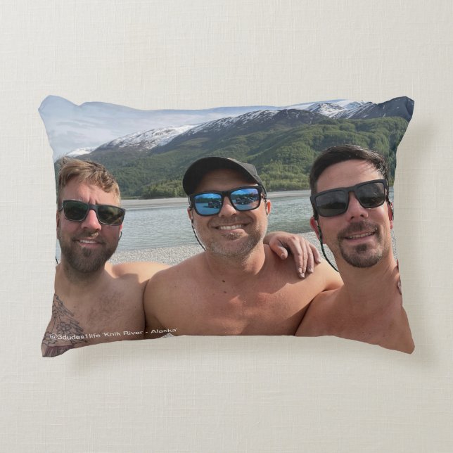 Knik River Selfie Accent Coussin @3dudes1life (Devant)
