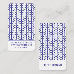 KNIT BLUE LINE Signets d'affaires - Carte 3.5x2