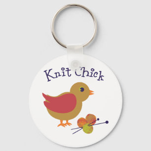 Knit Chick Keychain
