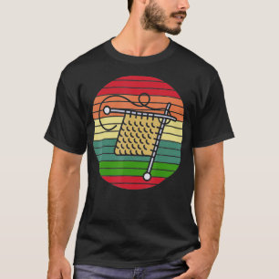 Knit Crocheter Knitter Crocheting Yarn Retro Knitt T-Shirt