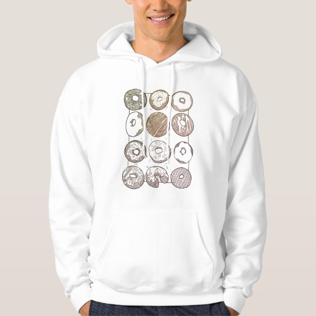 KNIT DOZEN DONUTS Men's Hoodie (Front)