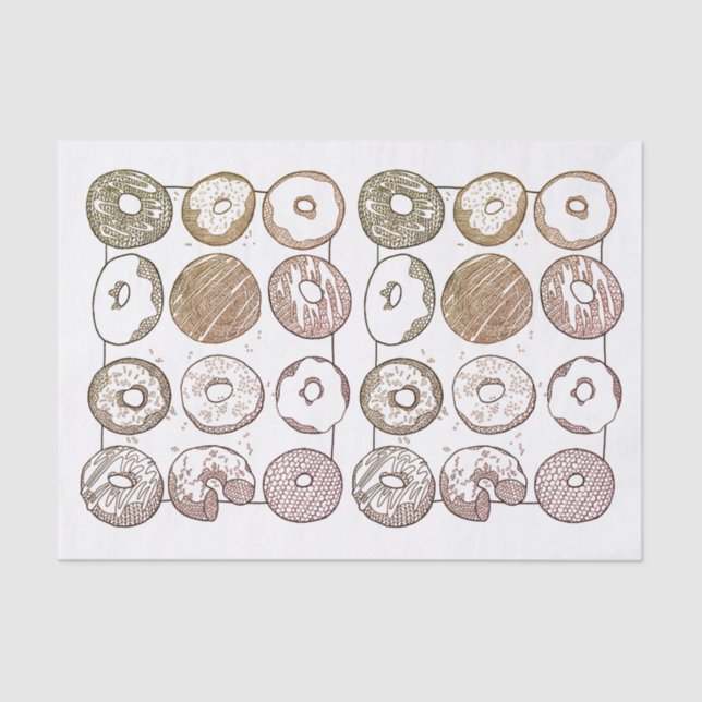 KNIT DOZEN DONUTS Tissue Paper (Front)