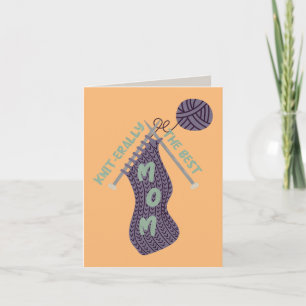 Knit-erally the Best Mom Note Card