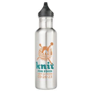 Knit for Food Water Bottle