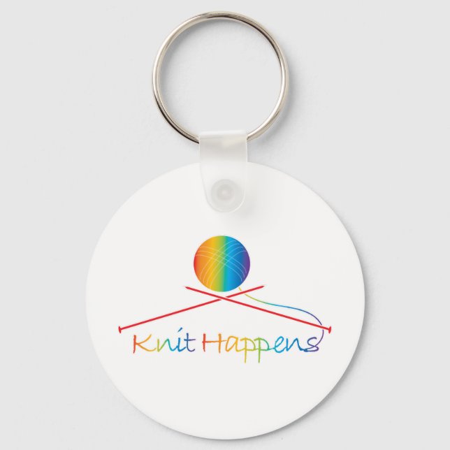Knit Happens Keychain (Front)