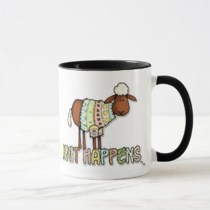 knit happens mug