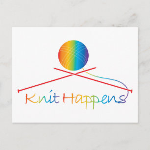 Knit Happens Postcard
