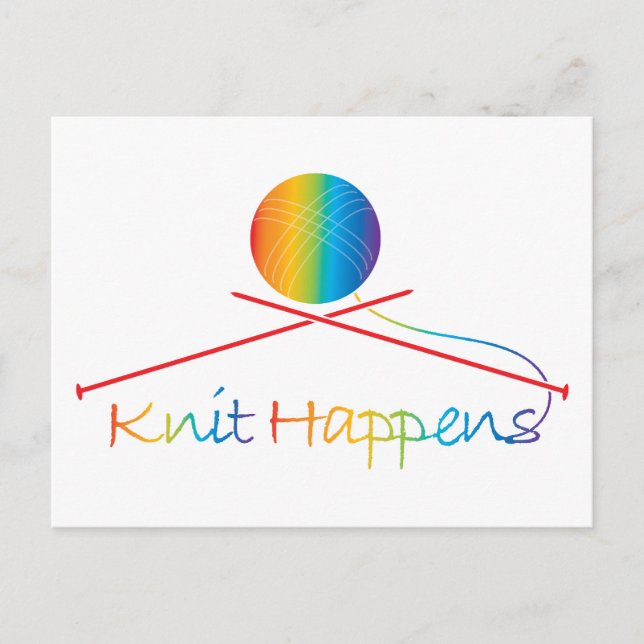 Knit Happens Postcard (Front)