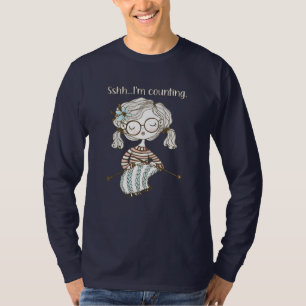 Knit Heart Knitting Supplies stitch counter T-Shirt