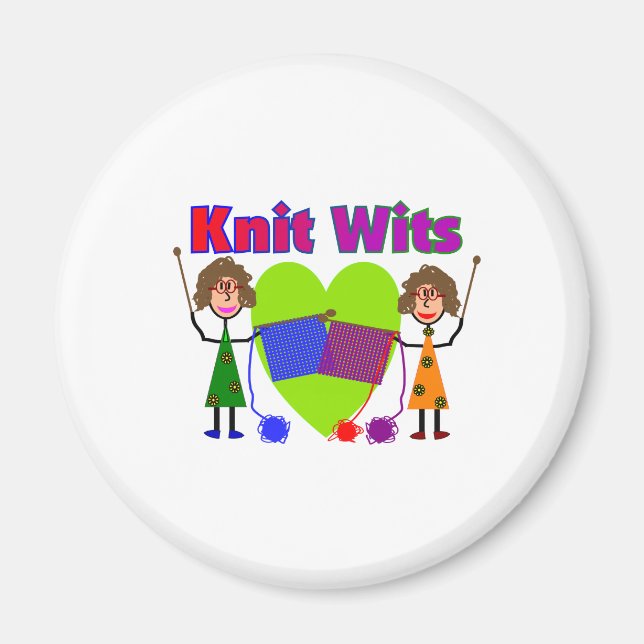 Knit Lovers Gifts Magnet (Front)