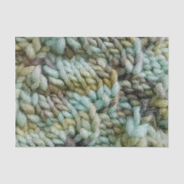 Knit Malabrigo Yarn Crafts Texture Tissue Paper (Front)