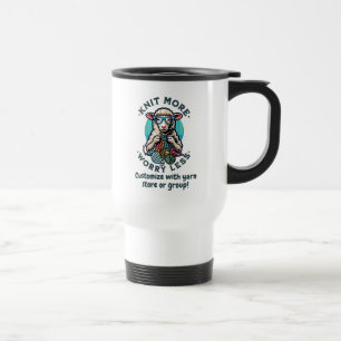 Knit More Travel Mug