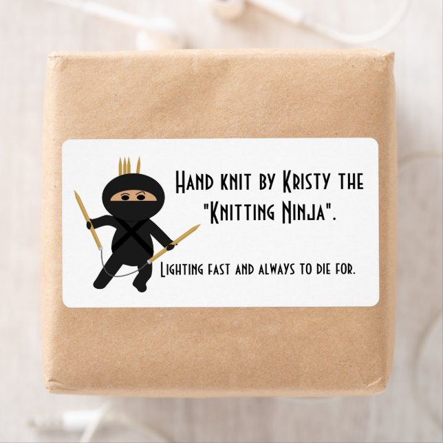 Knit Ninja avec aiguilles circulaires (En situation)