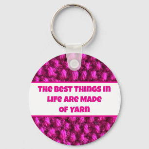Knit Pink Crochet Pattern Crafty Yarn Lover Keychain