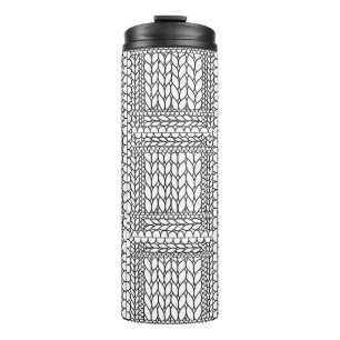 KNIT PURL WHITE Thermal Tumbler