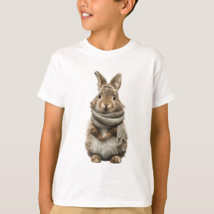 Knit Scarf Wild Rabbit Kids T-Shirt