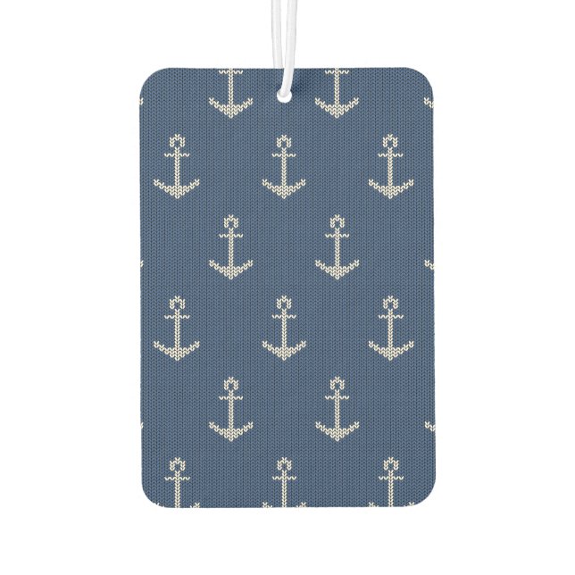 Knit Sea Anchor Car Air Freshener (Back)