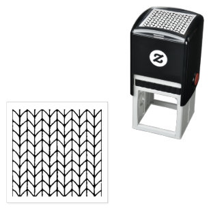 KNIT STITCH 1.5" Self-Inking Rubber Stamp 
