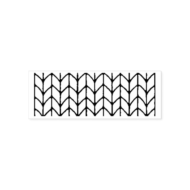 KNIT STITCH Self-Inking Rubber Stamp  (Design)