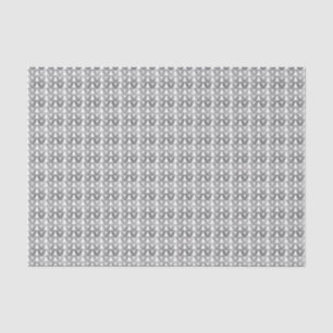 Knit Stitch Yarn Texture Crafts Faux Silver Foil Tissue Paper