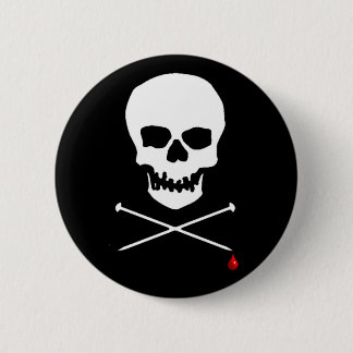 Knit Until You Bleed 2 Inch Round Button