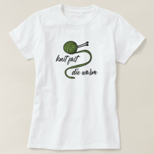Knit Vert Olive Fast, T-shirt Chaud Die